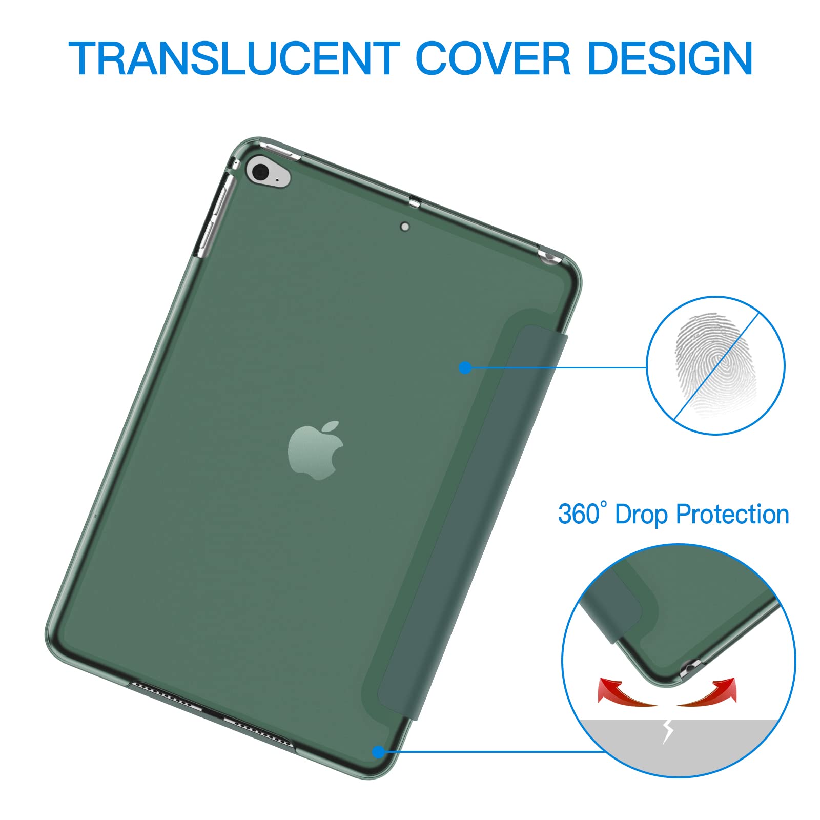 Amazon.com: JETech Case for iPad mini 4, Smart Cover with Auto